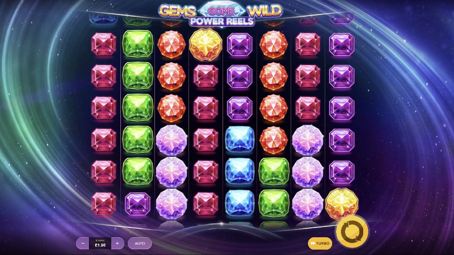 Gems Gone Wild Power Reels slot base game