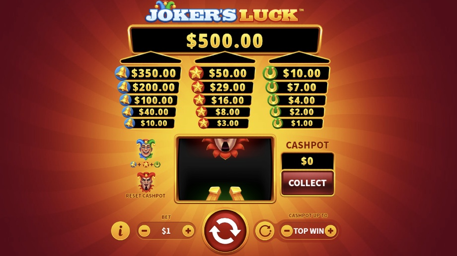 Joker's Luck slot base game