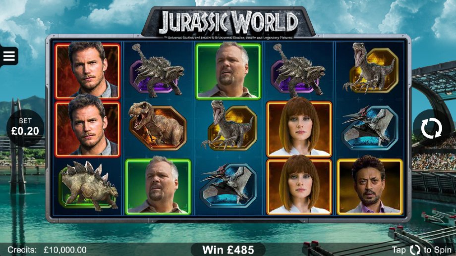 Jurassic World slot base game