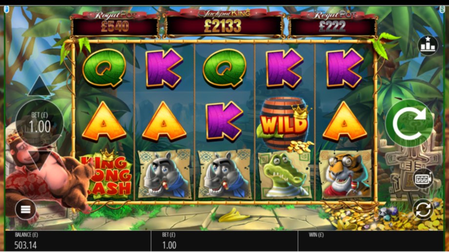 King Kong Cash Jackpot King slot base game