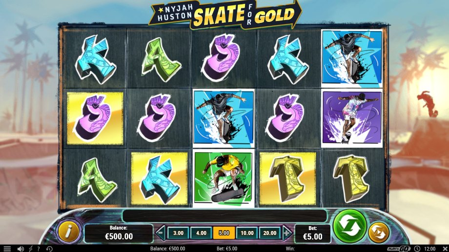 Nyjah Huston Skate for Gold slot base game