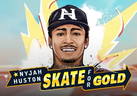 Nyjah Huston Skate for Gold slot logo