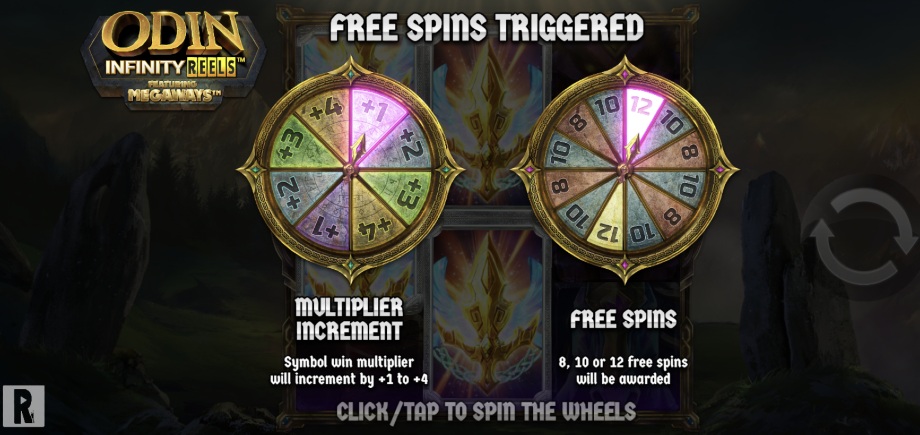 Odin Infinity Reels Megaways slot Free Spins feature