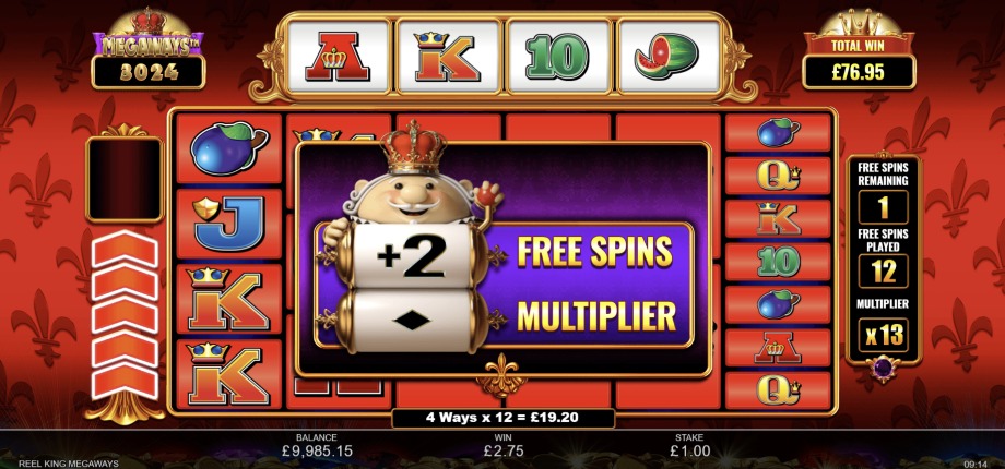 Reel King Megaways slot Free Spins feature