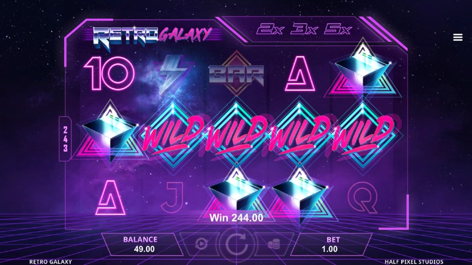 Retro Galaxy slot base game