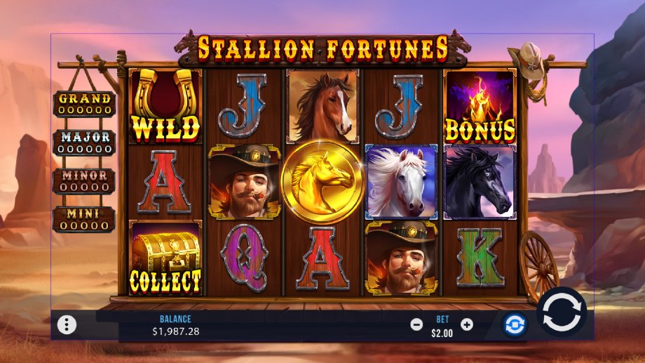 Stallion Fortunes slot base game