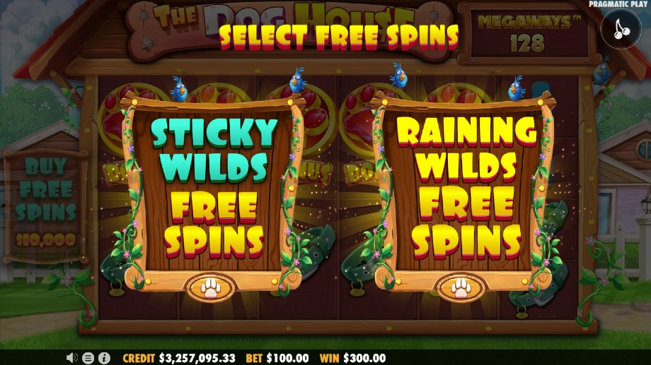 The Dog House Megaways slot Free Spins features