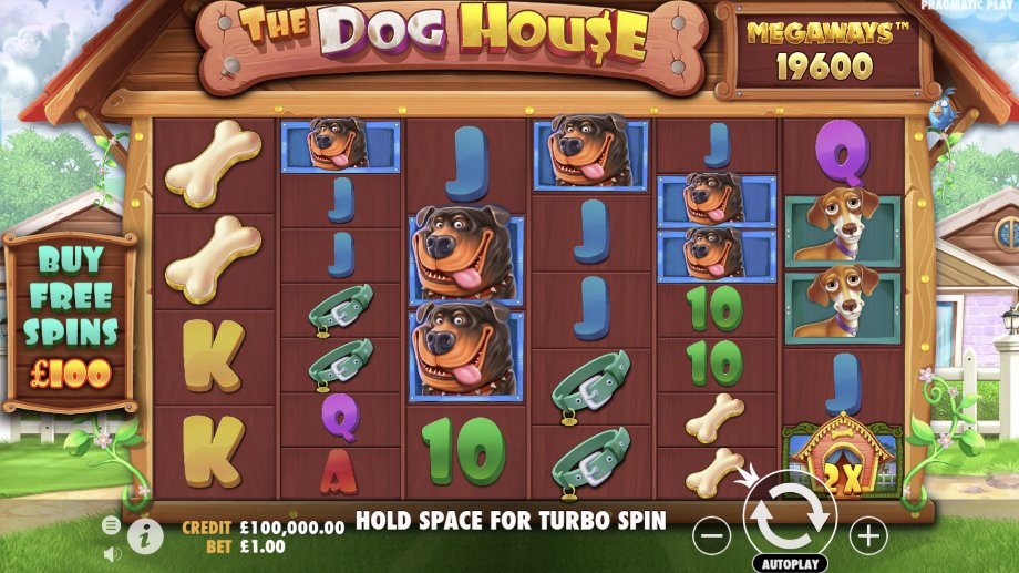 The Dog House Megaways slot base game