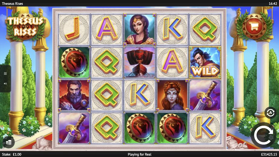 Theseus Rises slot base game