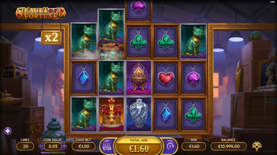 Vault of Fortune slot base game