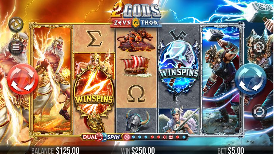 2 Gods Zeus vs Thor slot base game