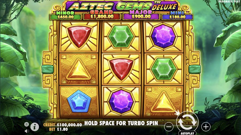 Aztec Gems Deluxe slot base game