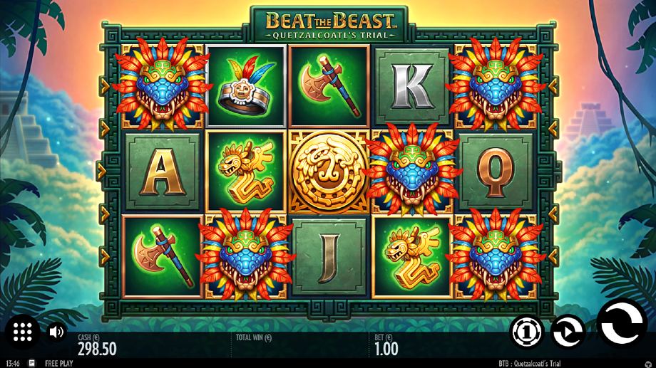 Beat the Beast Quetzalcoatl's Trial slot base game