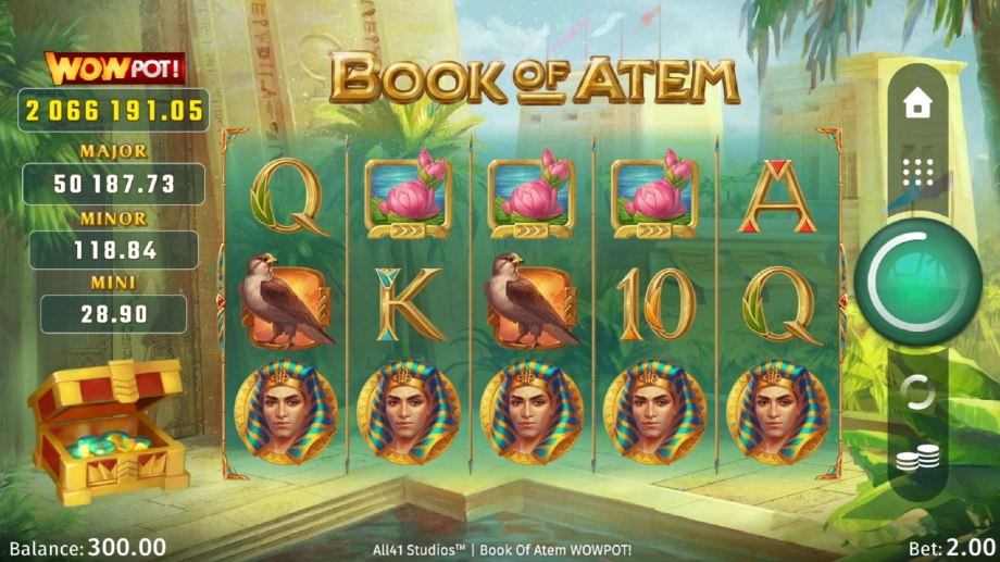 Book of Atem WowPot slot base game