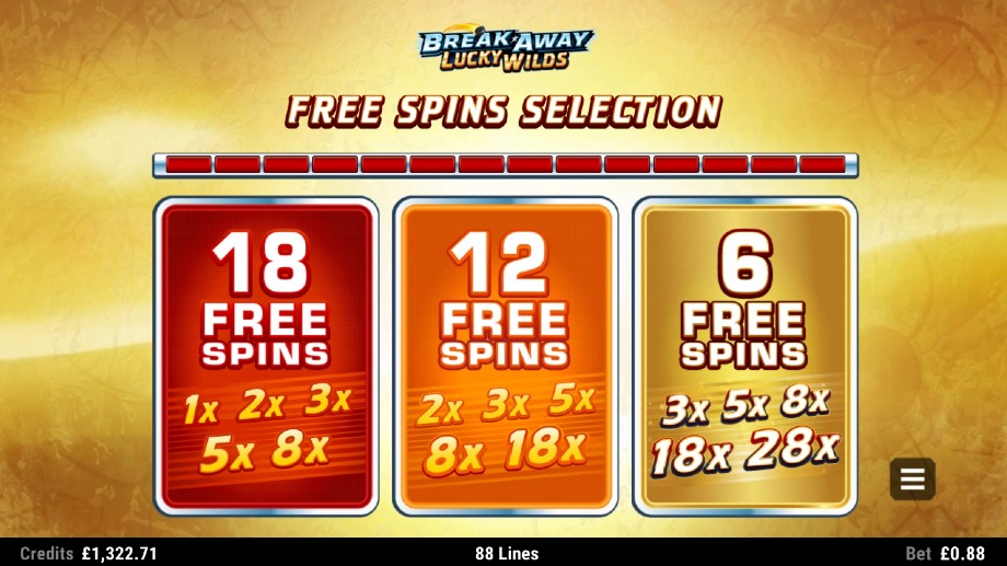 Break Away Lucky Wilds slot Free Spins feature