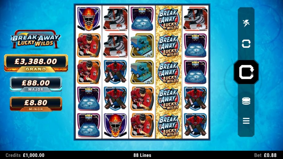 Break Away Lucky Wilds slot base game