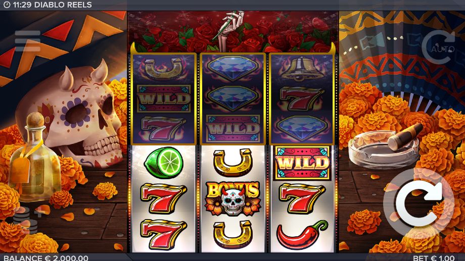 Diablo Reels slot base game