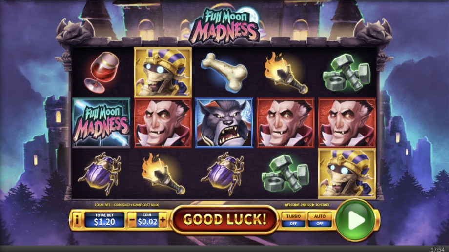 Full Moon Madness slot base game