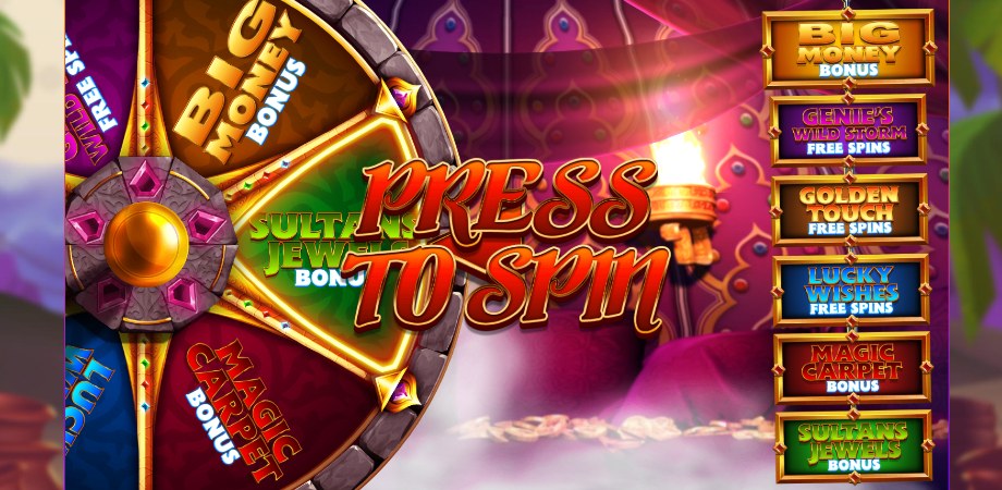 Genie Jackpots Wishmaker slot bonus features