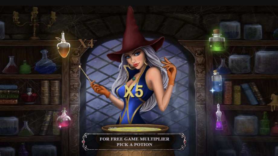 Halloween Fortune slot Witches' Brew Bonus feature