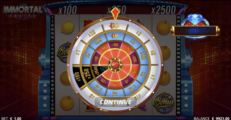 Immortal Fruits slot xWheel feature