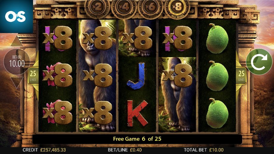 Kong's Temple slot Free Spins feature