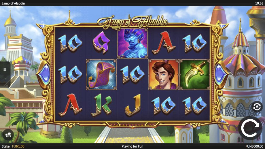 Lamp of Aladdin slot base game