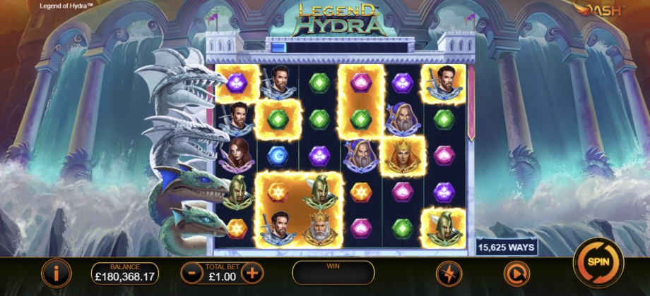 Legend of Hydra slot base game