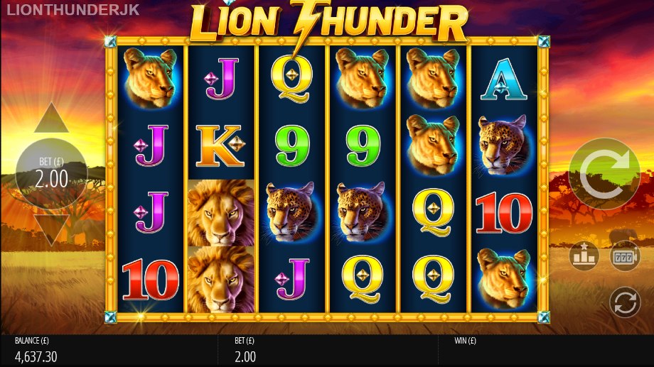 Lion Thunder slot base game
