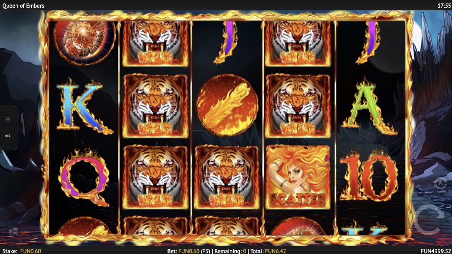 Queen of Embers slot Free Spins feature