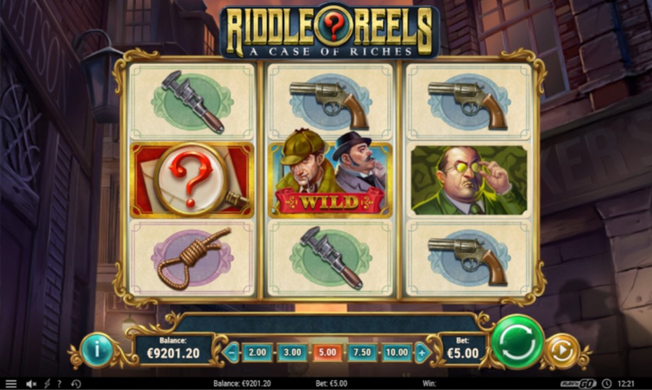 Riddle Reels A Case of Riches slot base game