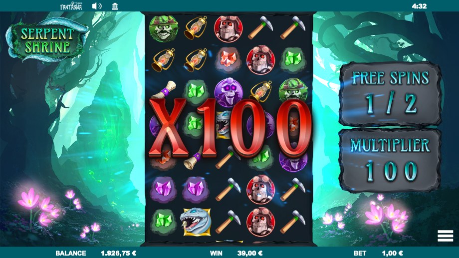 Serpent Shrine slot Super Free Spins feature
