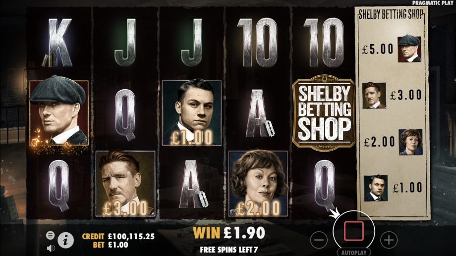 Shelby Betting Shop Free Spins feature