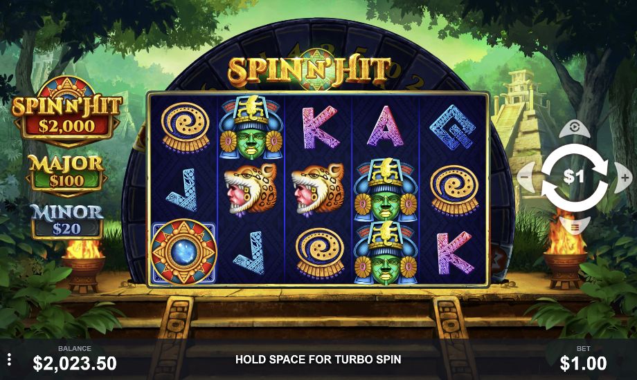 Spin N' Hit slot base game