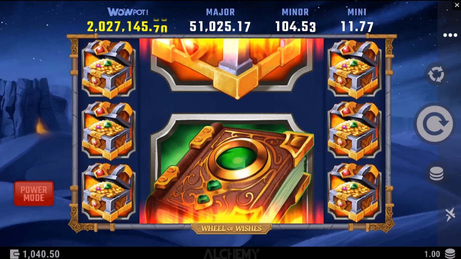 Wheel of Wishes slot Power Spin feature