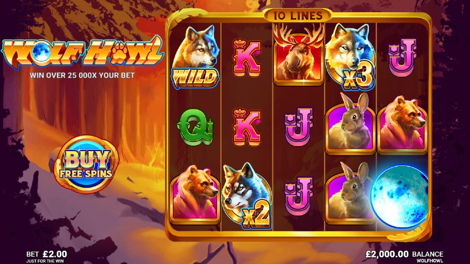 Wolf Howl slot base game