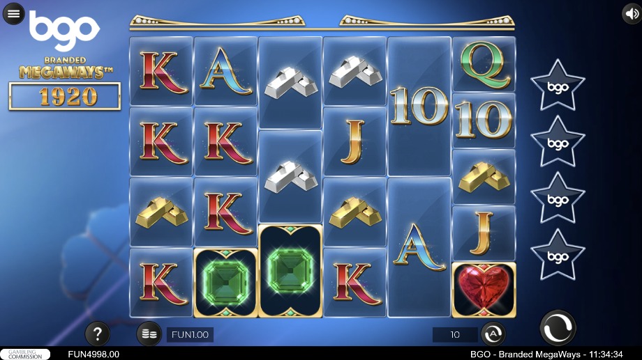 bgo Branded Megaways slot base game