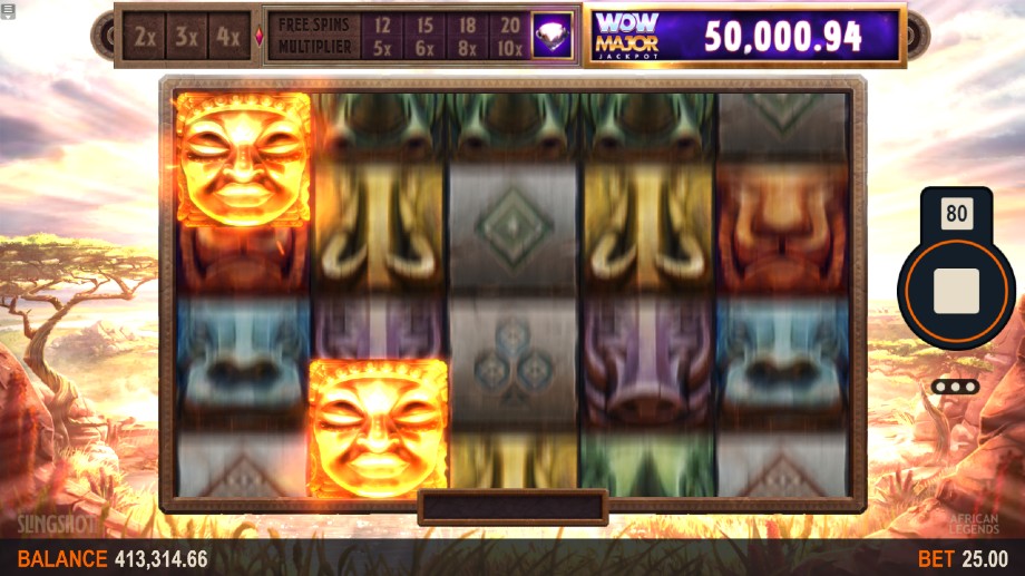African Legends WowPot slot base game