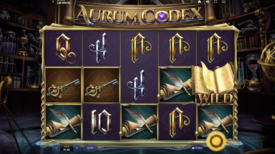 Aurum Codex slot Wild Alchemy feature