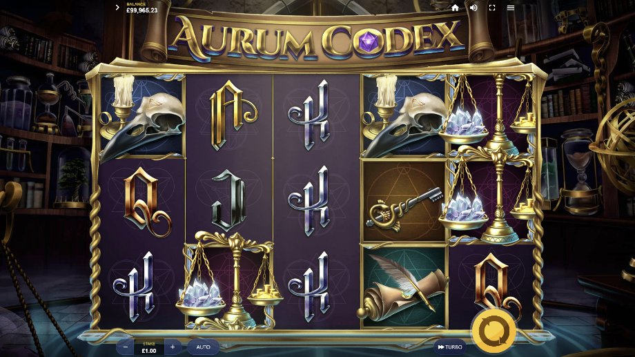 Aurum Codex slot base game