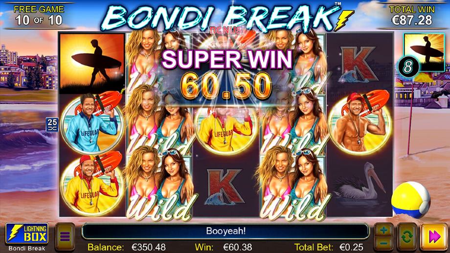 Bondi Break slot Free Spins feature