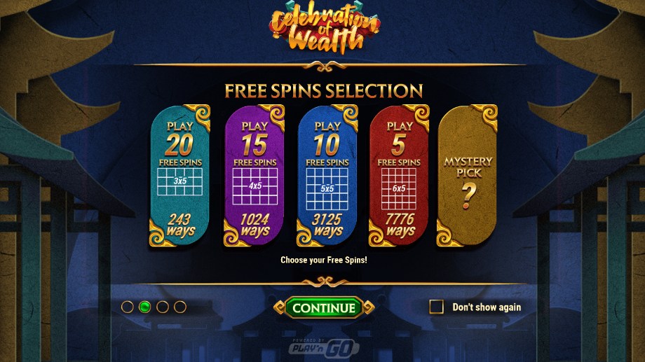 Celebration of Wealth slot Free Spins feature