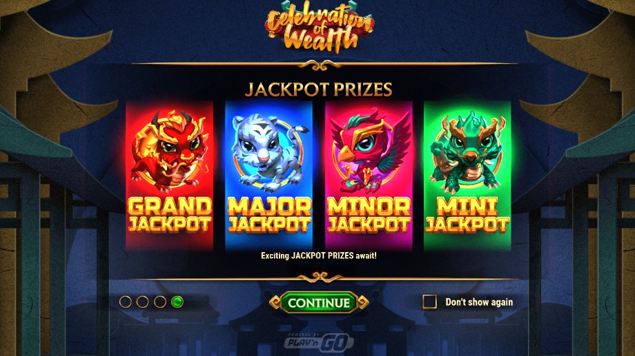 Celebration of Wealth slot Jackpot feature