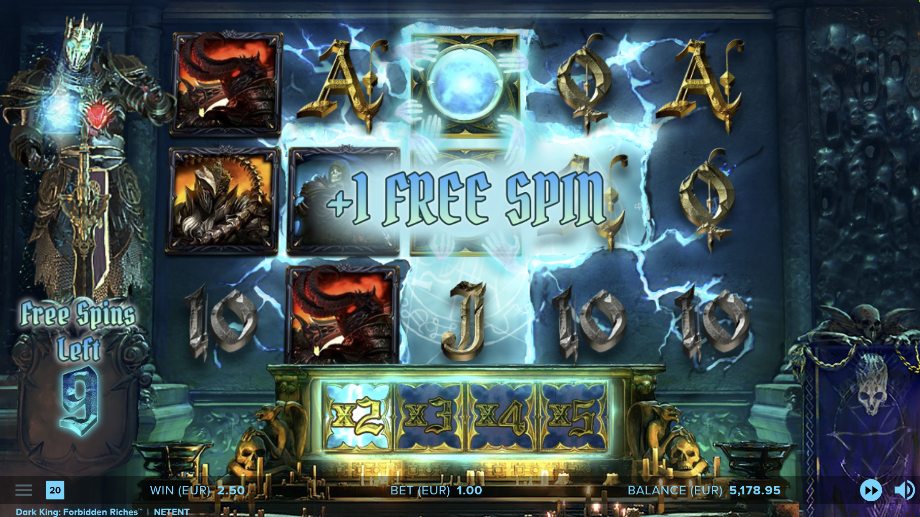 Dark King Forbidden Riches slot Free Spins feature