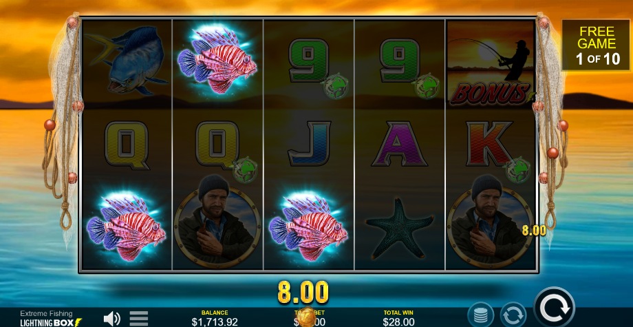 Extreme Fishing slot Free Games feature