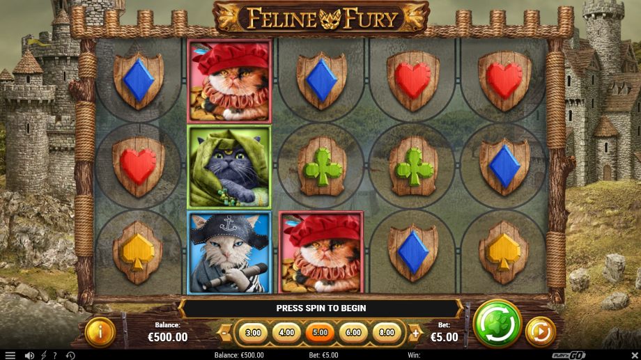 Feline Fury slot base game