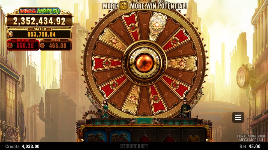 Fortunium Gold Mega Moolah slot Jackpot feature