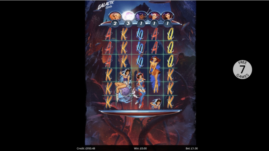 Galactic Girls slot Free Games feature