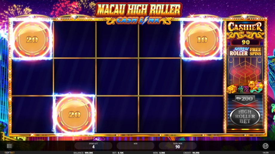 High Roller Free Spins feature