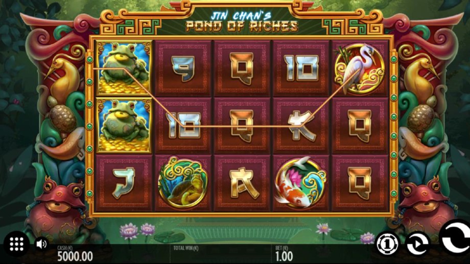 Jin Chan's Pond of Riches slot base game